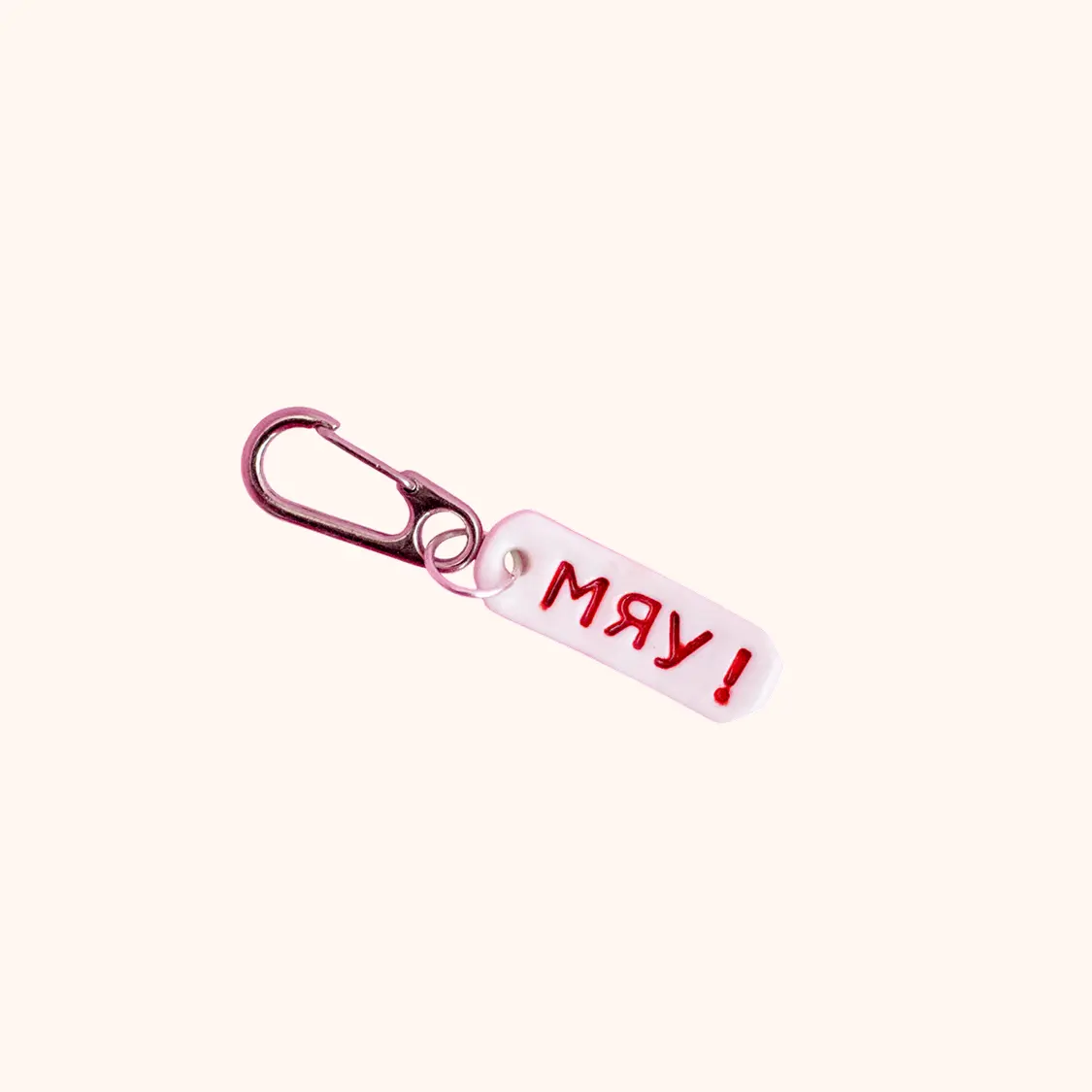 Брелок "Мяу!" красный