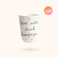 Бокал «Save water, drink champagne!»