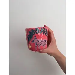 Стакан "Розовый тигр"