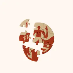 Керамические пазлы ручной работы. Декор для интерьера и подарок