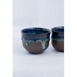 Пиала для чая из черной глины