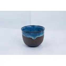 Пиала для чая из черной глины