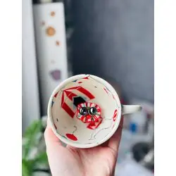 Чашечка с лягушонком-клоуном