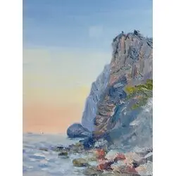 Картина "Балаклава.Пляж Васили"