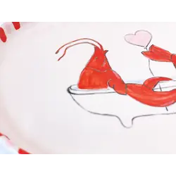 Тарелка Влюбленный лобстер