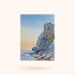 Картина "Балаклава.Пляж Васили"