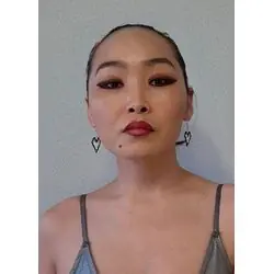 Серьги Геометрическое сердце