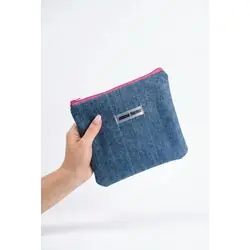 Джинсовая косметичка midi