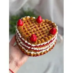 Шкатулка-пирог с зеркальцем