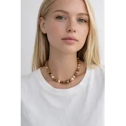 Колье "Natural beige"