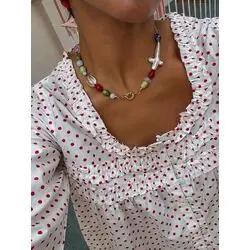Колье из камней "Natural beads"