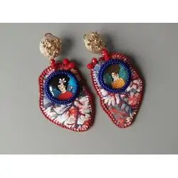 Серьги с кабошонами