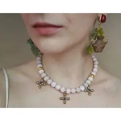 Сет ''Италия'': чокер + серьги