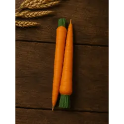 Столовые интерьерные свечи Морковки 2 шт