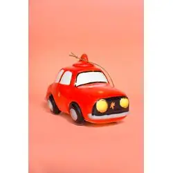 ТатКо керамика Новогодняя игрушка Машинка с золотом