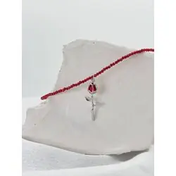 Чокер Роза из красной шпинели