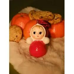 Фарфоровая елочная игрушка Неваляшка
