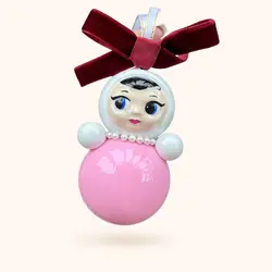 Коллекционная ёлочная игрушка "Неваляшка"