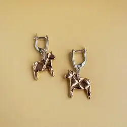 Серьги с лошадками