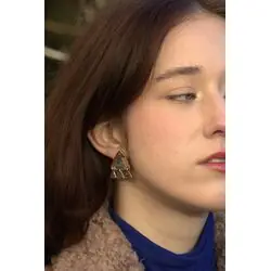 Серьги с павлинами