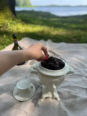 Самовар фарфоровый