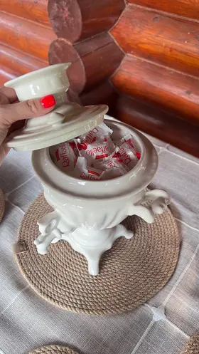Самовар фарфоровый