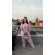 Сумка мини 20х20 розовый леопард